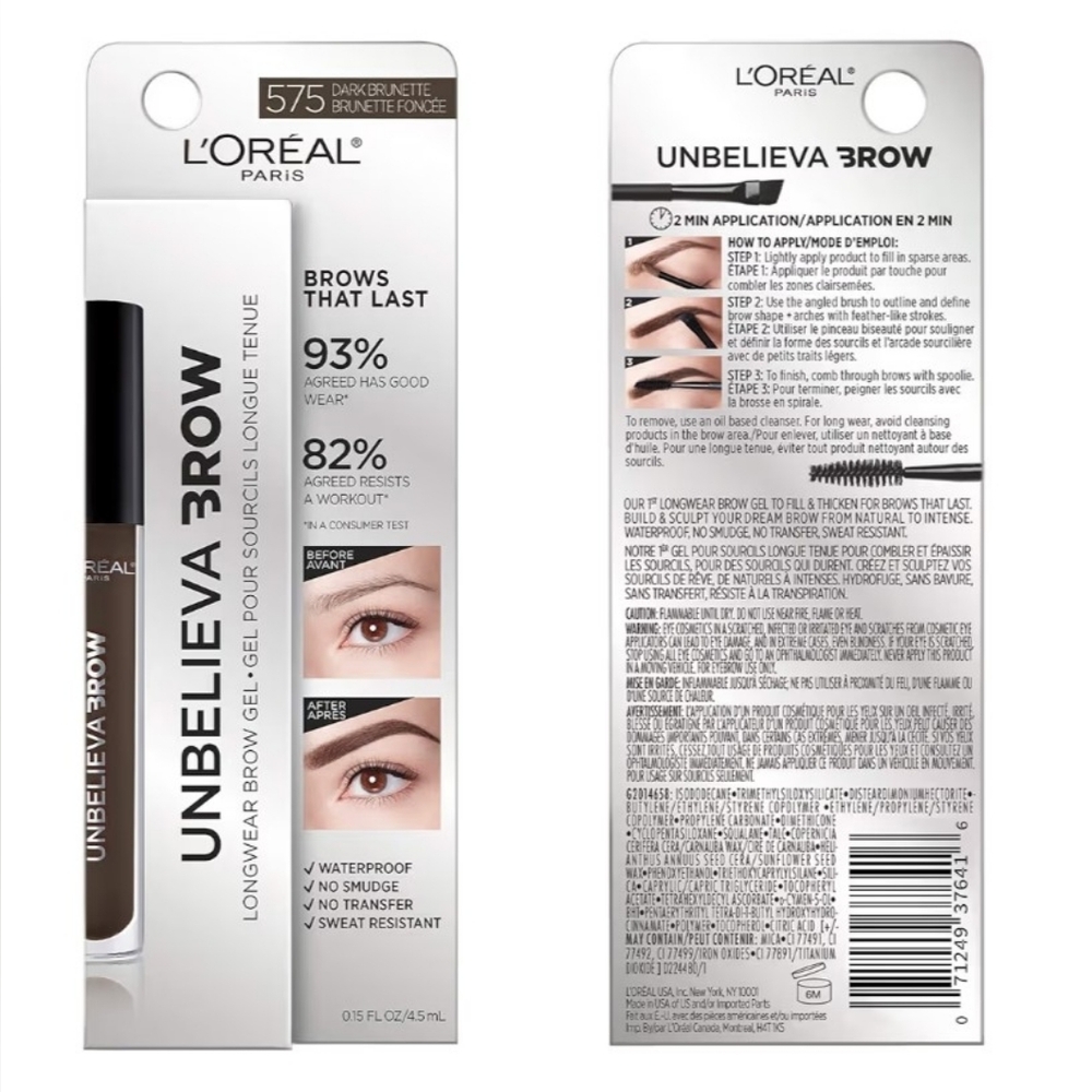 L'Oreal Unbelieva-Brow Gel - Dark Brunette
